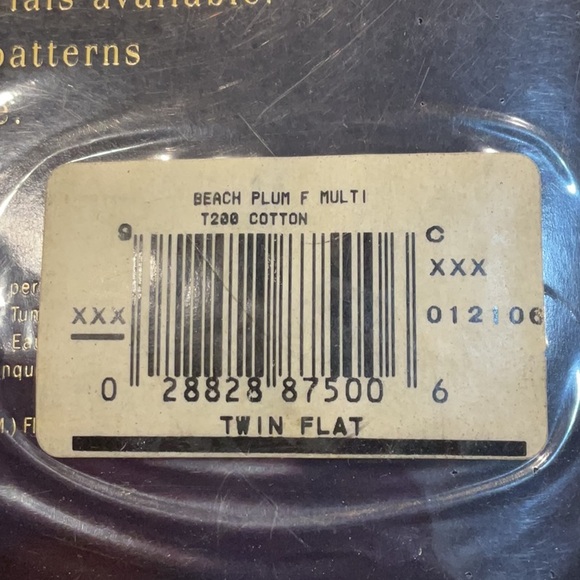 Vntg Ralph Lauren Beach Plum Floral Twin Flat Sheet Pink and Green 100% cotton - Picture 4 of 7